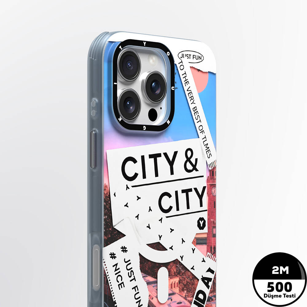 iPhone 16 Pro Kılıf M-safe Şarj Özellikli Youngkit A-City Serisi Kapak