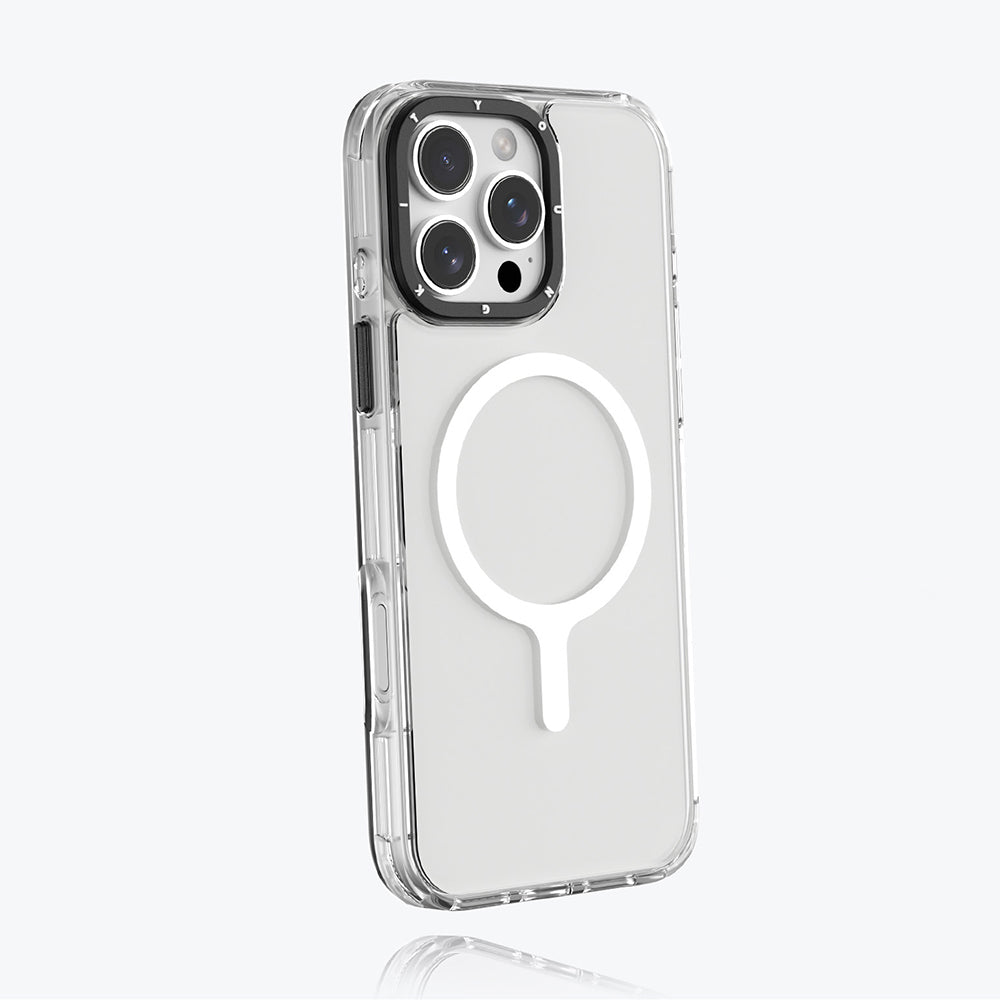 iPhone 16 Pro Kılıf M-safe Şarj Özellikli YoungKit Crystal Color Serisi Kapak