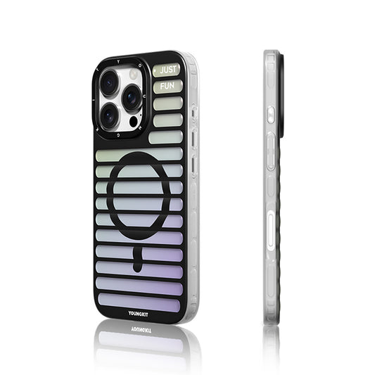 iPhone 16 Pro Kılıf M-safe Şarj Özellikli Youngkit Geek Serisi Kapak
