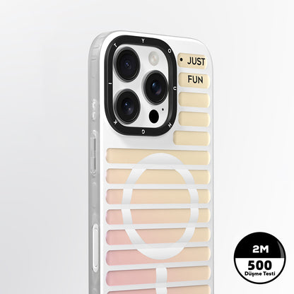 iPhone 16 Pro Kılıf M-safe Şarj Özellikli Youngkit Geek Serisi Kapak