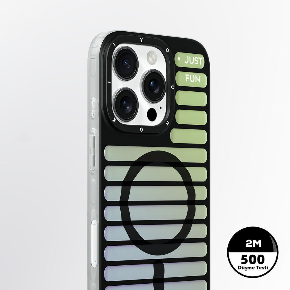 iPhone 16 Pro Kılıf M-safe Şarj Özellikli Youngkit Geek Serisi Kapak