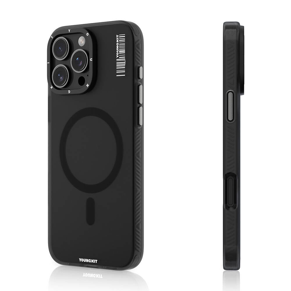 iPhone 16 Pro Kılıf M-safe Şarj Özellikli Youngkit Hidden Sand Serisi Kapak