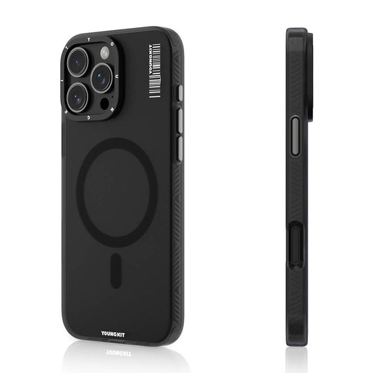 iPhone 16 Pro Kılıf M-safe Şarj Özellikli Youngkit Hidden Sand Serisi Kapak