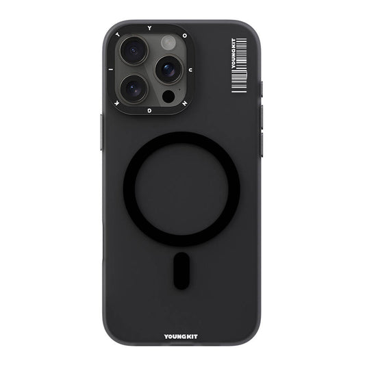 iPhone 16 Pro Kılıf M-safe Şarj Özellikli Youngkit Hidden Sand Serisi Kapak