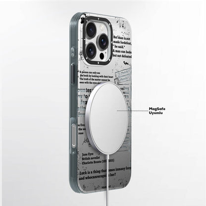 iPhone 16 Pro Kılıf M-safe Şarj Özellikli Youngkit Literary Serisi Classic Kapak