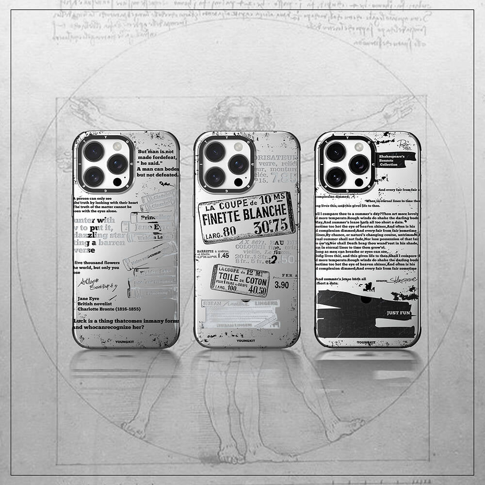 iPhone 16 Pro Kılıf M-safe Şarj Özellikli Youngkit Literary Serisi Retro Magz Kapak