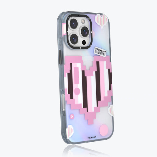 iPhone 16 Pro Kılıf M-safe Şarj Özellikli Youngkit Love Serisi Kapak