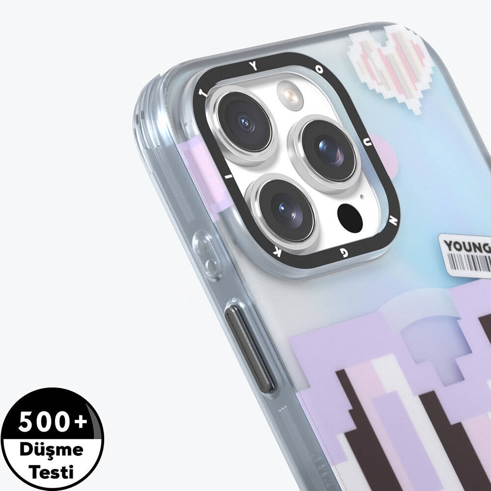 iPhone 16 Pro Kılıf M-safe Şarj Özellikli Youngkit Love Serisi Kapak