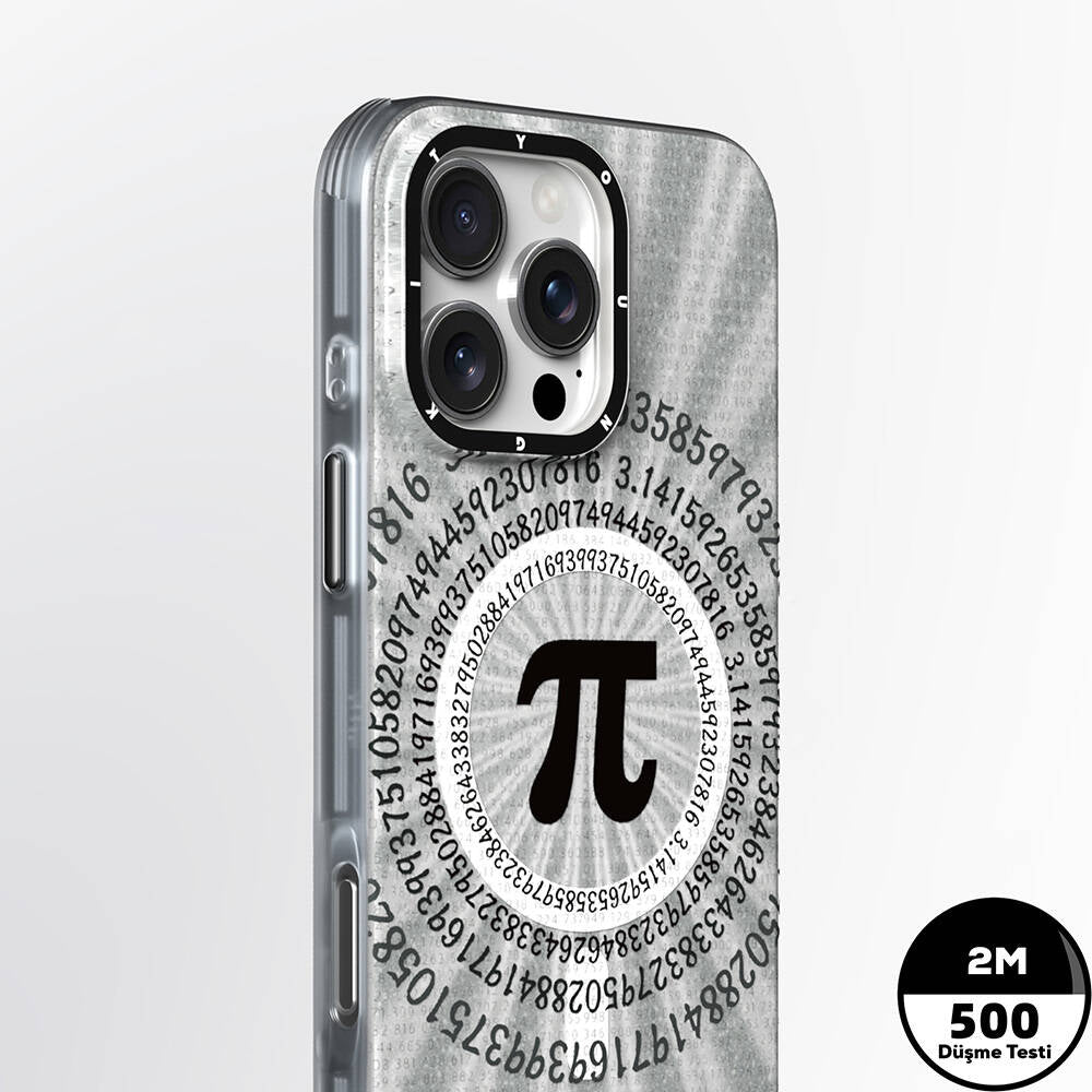 iPhone 16 Pro Kılıf M-safe Şarj Özellikli Youngkit Mathematical Serisi Kapak