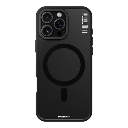 iPhone 16 Pro Kılıf M-safe Şarj Özellikli Youngkit Rock Sand Serisi Kapak