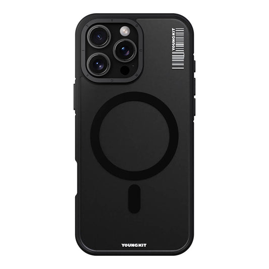 iPhone 16 Pro Kılıf M-safe Şarj Özellikli Youngkit Rock Sand Serisi Kapak