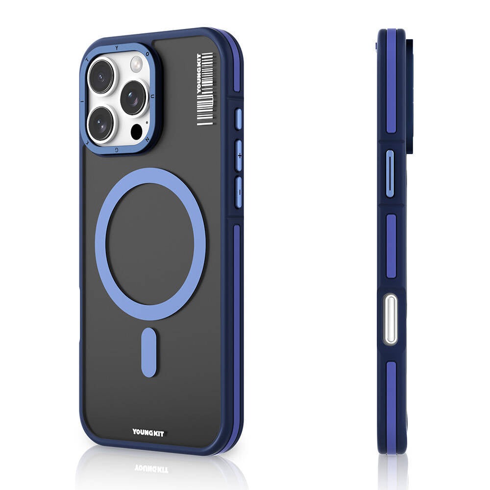 iPhone 16 Pro Kılıf M-safe Şarj Özellikli Youngkit Rock Sand Serisi Kapak
