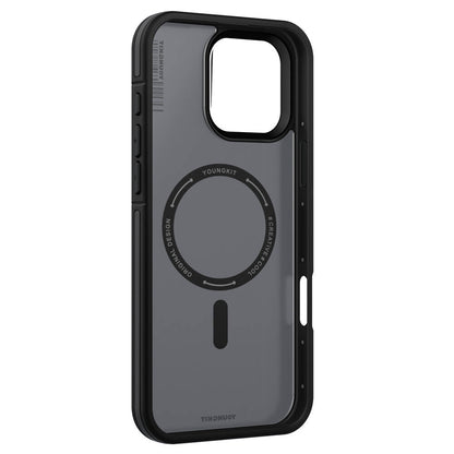 iPhone 16 Pro Kılıf M-safe Şarj Özellikli Youngkit Rock Sand Serisi Kapak