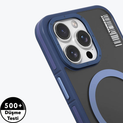 iPhone 16 Pro Kılıf M-safe Şarj Özellikli Youngkit Rock Sand Serisi Kapak