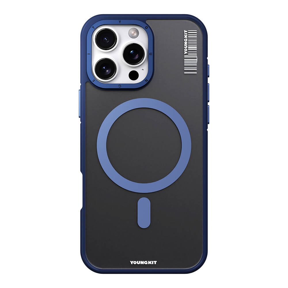iPhone 16 Pro Kılıf M-safe Şarj Özellikli Youngkit Rock Sand Serisi Kapak