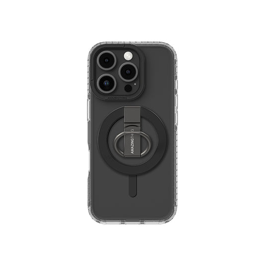 iPhone 16 Pro Kılıf M-safe Şarj Özellikli Yüzük Standlı Amazingthing Titan Pro Serisi Kapak