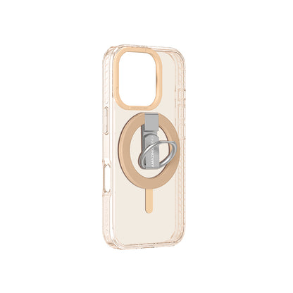 iPhone 16 Pro Kılıf M-safe Şarj Özellikli Yüzük Standlı Amazingthing Titan Pro Serisi Kapak