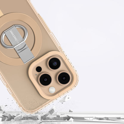 iPhone 16 Pro Kılıf M-safe Şarj Özellikli Yüzük Standlı Amazingthing Titan Pro Serisi Kapak