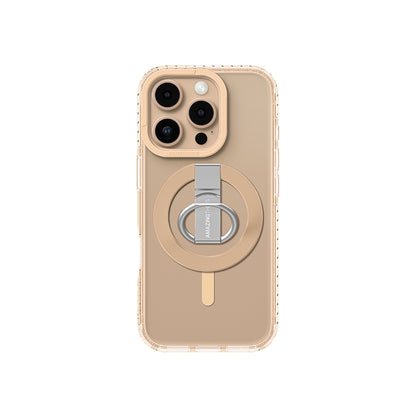 iPhone 16 Pro Kılıf M-safe Şarj Özellikli Yüzük Standlı Amazingthing Titan Pro Serisi Kapak