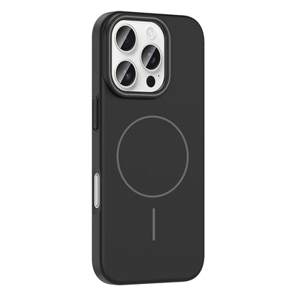 Apple iPhone 16 Pro Kılıf M-safe Şarj Özellikli Zore Ruby Sert Kapak