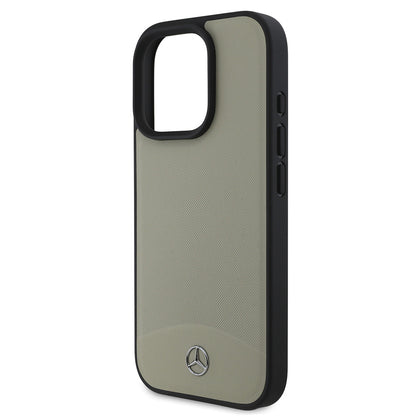 iPhone 16 Pro Kılıf Mercedes Benz Orjinal Lisanslı M-safe Şarj Özellikli Dokulu ve Düz Deri Kapak