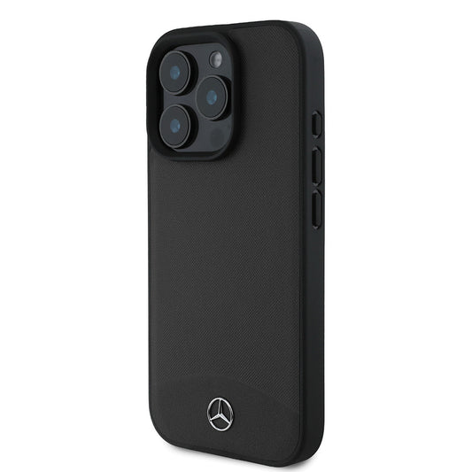 iPhone 16 Pro Kılıf Mercedes Benz Orjinal Lisanslı M-safe Şarj Özellikli Dokulu ve Düz Deri Kapak