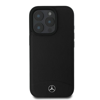 iPhone 16 Pro Kılıf Mercedes Benz Orjinal Lisanslı M-safe Şarj Özellikli Dokulu ve Düz Deri Kapak