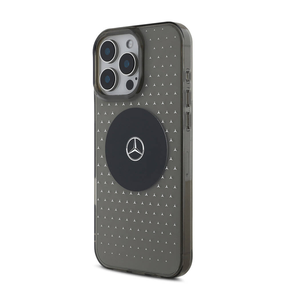 iPhone 16 Pro Kılıf Mercedes Benz Orjinal Lisanslı M-safe Şarj Özellikli Yıldız Desenli Transparan Kapak