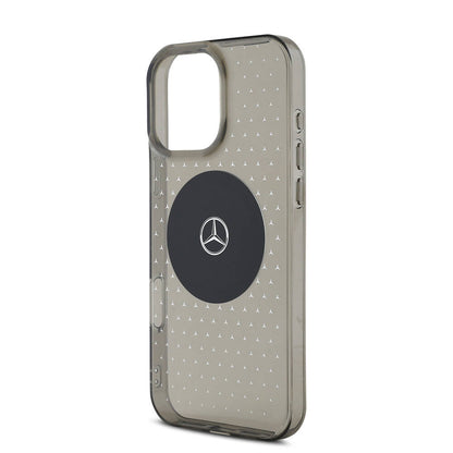 iPhone 16 Pro Kılıf Mercedes Benz Orjinal Lisanslı M-safe Şarj Özellikli Yıldız Desenli Transparan Kapak