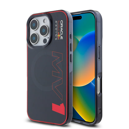 iPhone 16 Pro Kılıf Redbull Orjinal Lisanslı M-safe Şarj Özellikli Çift Katmanlı Sert PC Büyük Boy MV Kapak