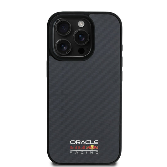 iPhone 16 Pro Kılıf Redbull Orjinal Lisanslı M-safe Şarj Özellikli Karbon Fiber Tasarımlı Parlayan Logolu Kapak