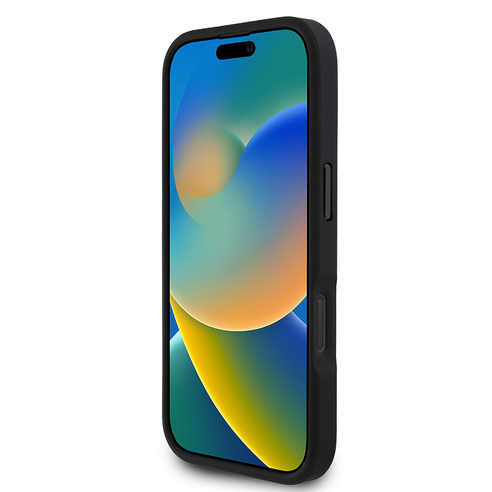 iPhone 16 Pro Kılıf Redbull Orjinal Lisanslı M-safe Şarj Özellikli Kırmızı Halka ve Logo Kabartmalı PU Deri Kapak