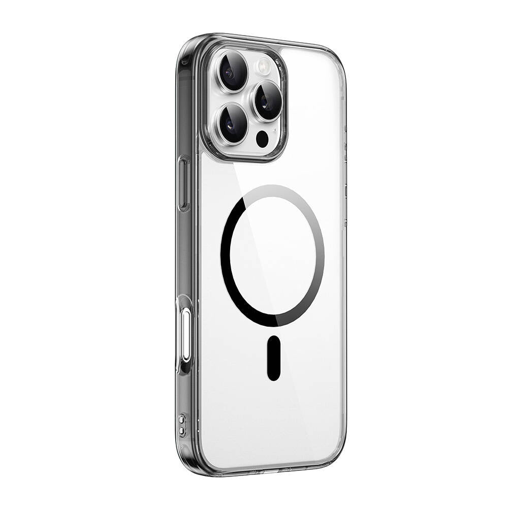 iPhone 16 Pro Kılıf Wiwu MCC-101 iShield Pro Serisi M-safe Şarj Özellikli Crystal Sert PC Kapak