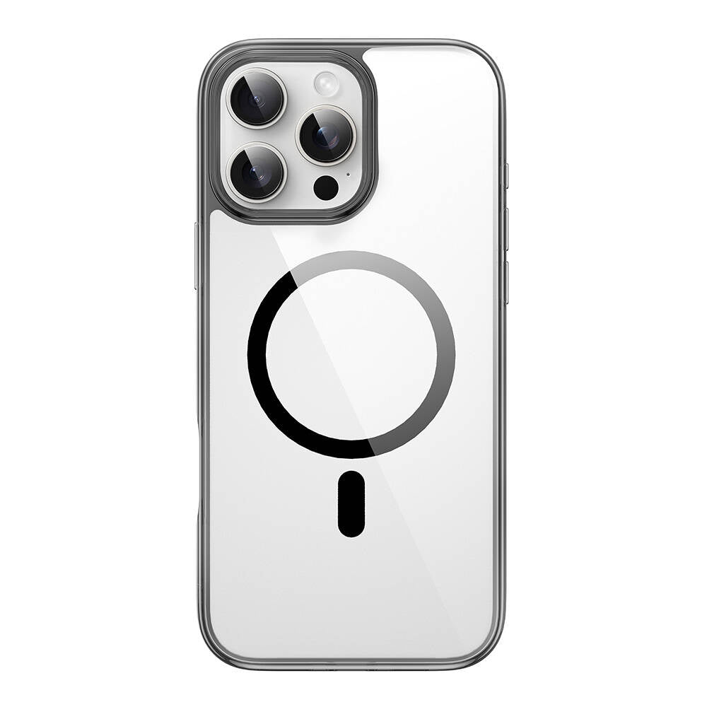 iPhone 16 Pro Kılıf Wiwu MCC-101 iShield Pro Serisi M-safe Şarj Özellikli Crystal Sert PC Kapak