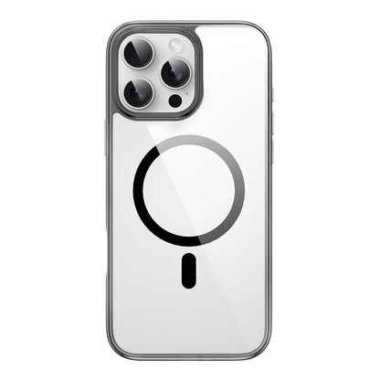 iPhone 16 Pro Kılıf Wiwu MCC-101 iShield Pro Serisi M-safe Şarj Özellikli Crystal Sert PC Kapak