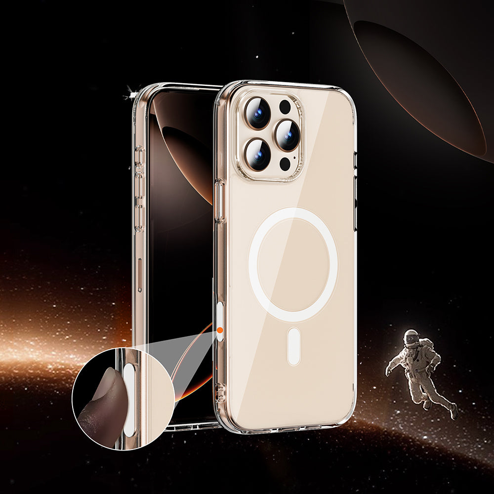 iPhone 16 Pro Kılıf Wiwu MCC-102 Magnetic Crystal Sert PC Kapak