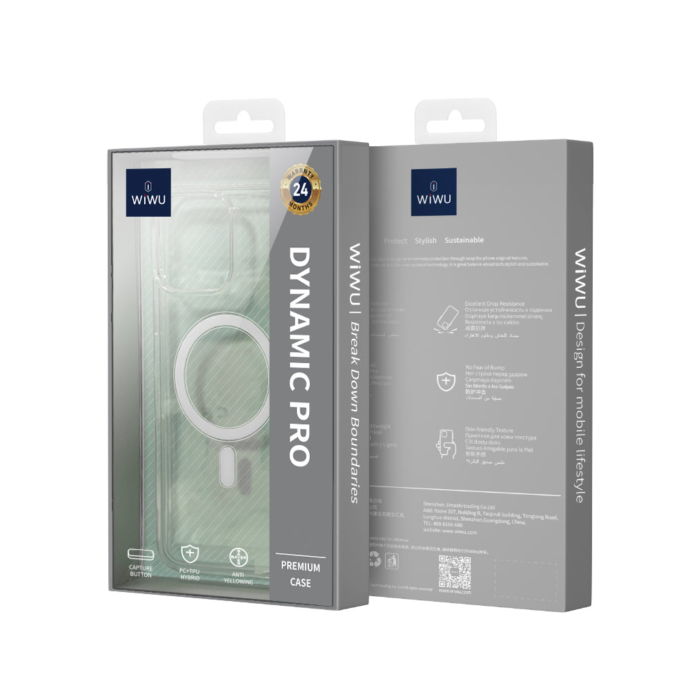 iPhone 16 Pro Kılıf Wiwu MCC-102 Magnetic Crystal Sert PC Kapak