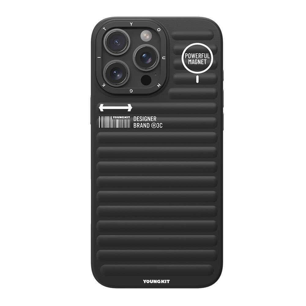 iPhone 16 Pro M-safe Şarj Özellikli Kılıf Mat Renkli Tasarım Youngkit Original Serisi Kapak