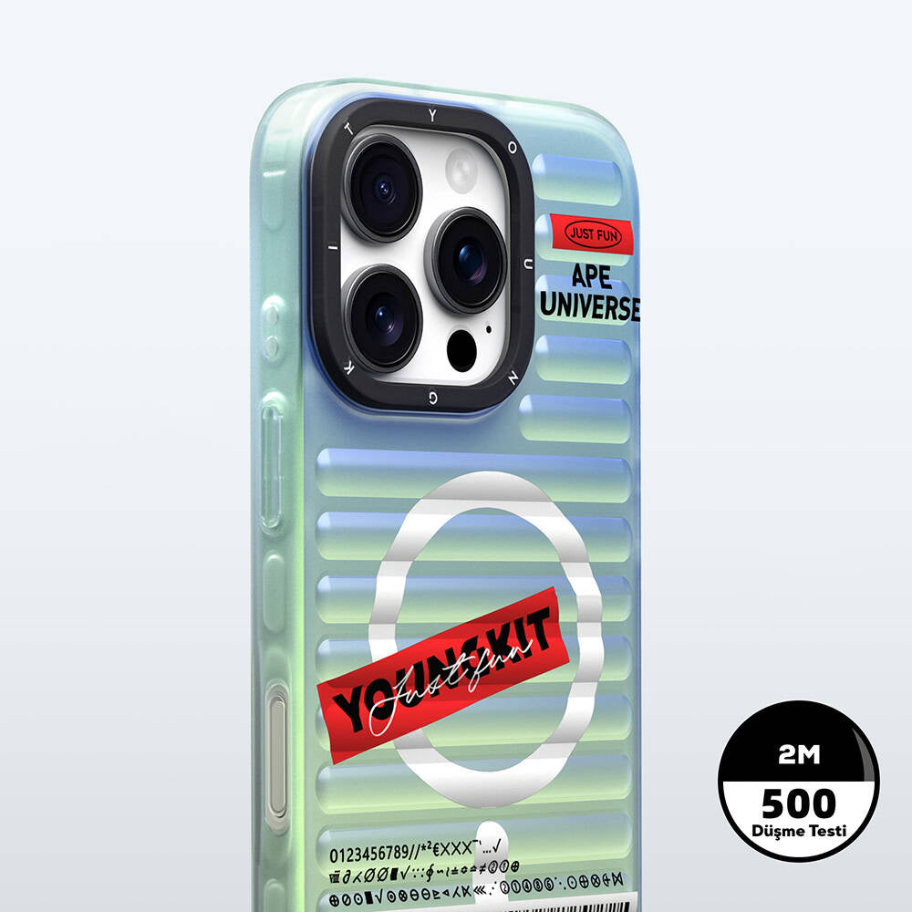 iPhone 16 Pro M-safe Şarj Özellikli Youngkit Chameleon Serisi Kapak