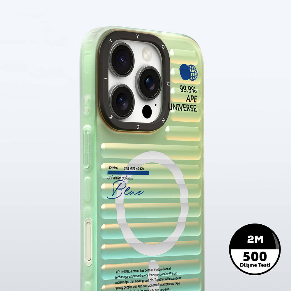 iPhone 16 Pro M-safe Şarj Özellikli Youngkit Chameleon Serisi Kapak