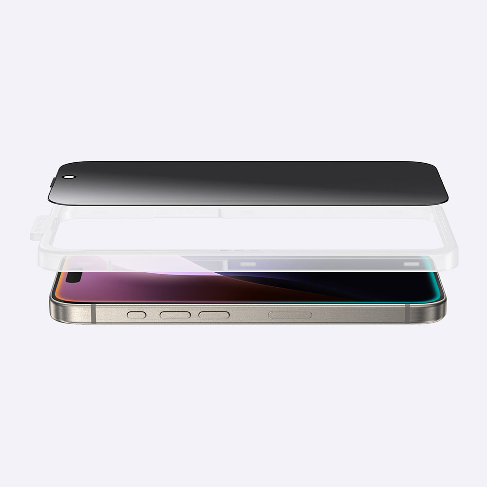 iPhone 16 Pro Max Amazingthing Titan Privacy Parmak İzi Bırakmayan Temperli Cam Ekran Koruyucu
