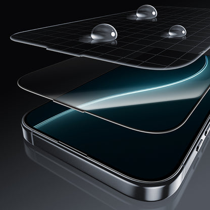 Apple iPhone 16 Pro Max Benks Glass Warrior HD 0.3mm Ultra İnce 0.9mm Kenarları Güçlendirilmiş Cam Ekran Koruyucu + Kolay Uygulama Aparatlı