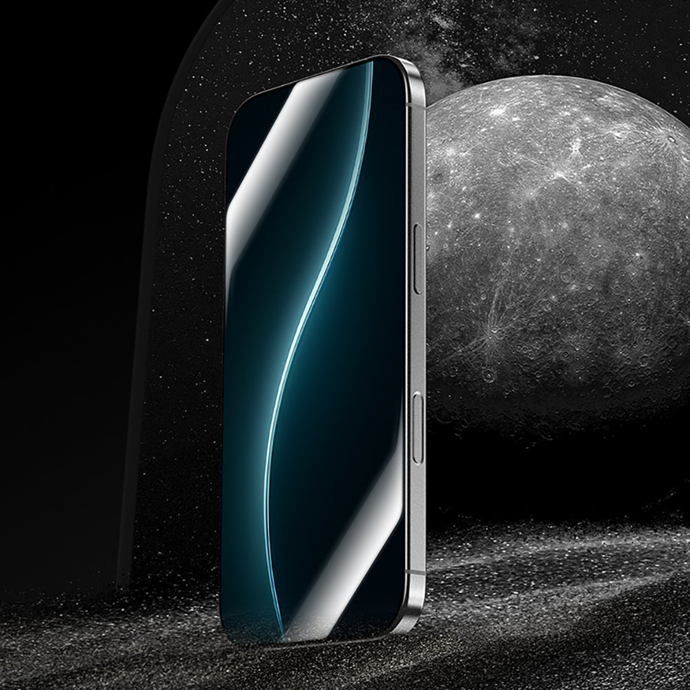 Apple iPhone 16 Pro Max Benks Glass Warrior HD 0.3mm Ultra İnce 0.9mm Kenarları Güçlendirilmiş Cam Ekran Koruyucu + Kolay Uygulama Aparatlı