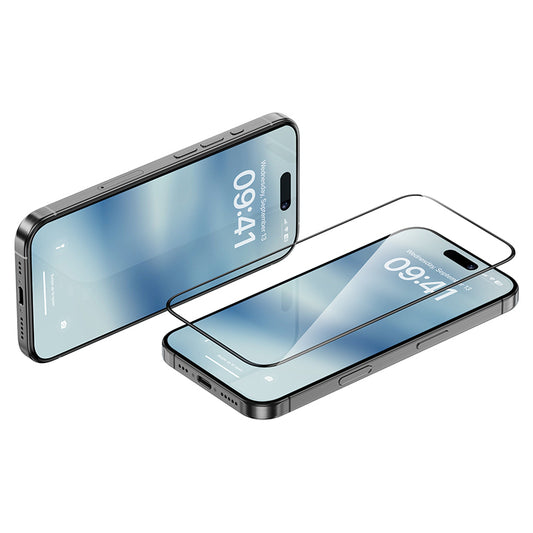 iPhone 16 Pro Max Benks Ultra Shield 0.9mm Çerçeveli 0.3mm Ekran Koruyucu + Kolay Uygulama Aparatlı