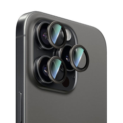 iPhone 16 Pro Max CaseWorld Alloy Serisi Oleofobik Anti Reflective Kamera Lens Koruyucu
