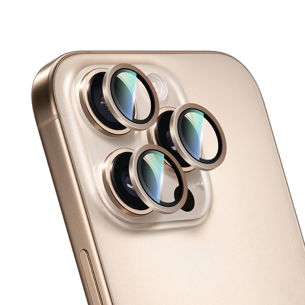iPhone 16 Pro Max CaseWorld Alloy Two-Color Serisi Lens Koruyucu