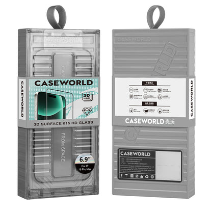 iPhone 16 Pro Max CaseWorld Ultra-Thin Serisi TMQ 0.15mm HD 3D Cam Ekran Koruyucu + Uygulama Aparatlı