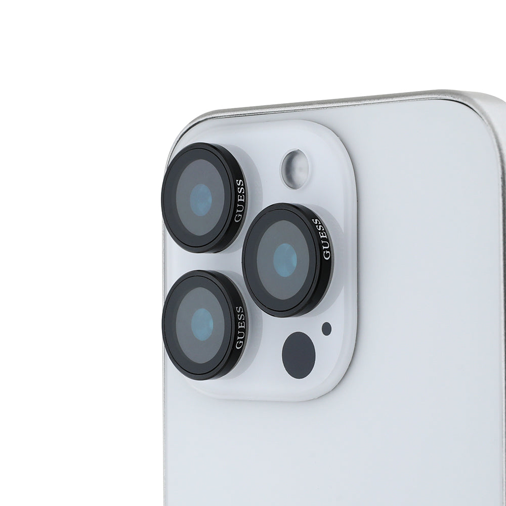 iPhone 16 Pro Max Guess Orjinal Lisanslı Metal Kamera Lens Koruyucu