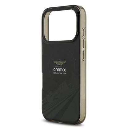 iPhone 17 Pro Kılıf Aston Martin Orjinal Lisanslı M-safe Şarj Özellikli IML Baskı Logolu Formula Tasarımlı Kapak