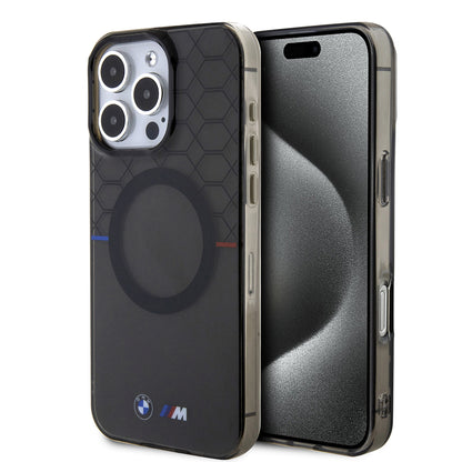 iPhone 16 Pro Max Kılıf BMW Magsafe Şarj Özellikli Transparan M Dizayn Orjinal Lisanslı Kapak